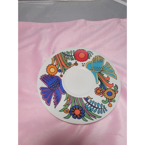 Villeroy and Boch Acapulco Flat Coffee Tea Cup and Saucer + BONUS coaster - Picture 4 of 7